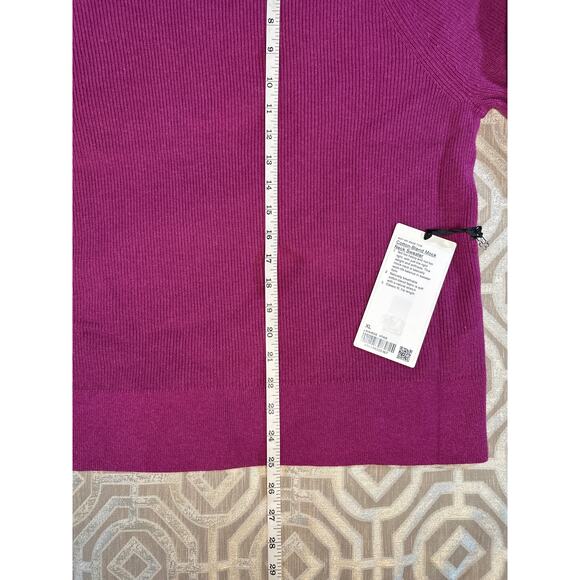 Lululemon Mock Neck Sweater Women’s XL Cotton Blend Pullover Cozy Soft Knit - Picture 6 of 8